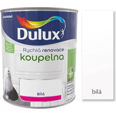 Dulux rychlá renovace koupelna 0,75 l bílá