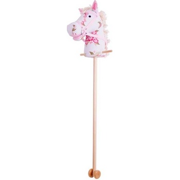 Kůň na tyči Bigjigs Toys růžový