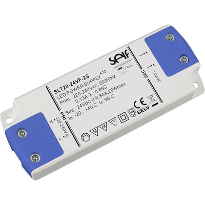 Self Electronics SLT20-24VF-2S napájecí zdroj pro LED konstantní napětí 20 W 0.84 A 24 V bez možnosti stmívání 1 ks