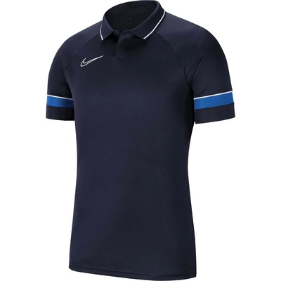 Nike Поло тениска Nike M NK Academy 21 DRY SS POLO Син Velikost S