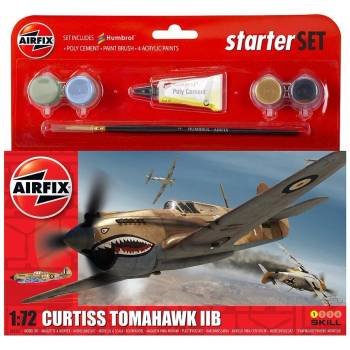 Airfix Стартов комплект на американски изтребител Curtiss Tomahawk IIB (985101)