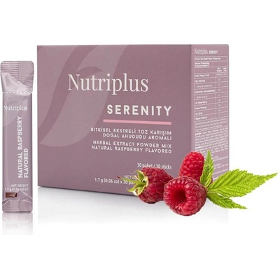 Farmasi Nutriplus Serenity čaj s malinovou příchutí 30 x 1,7 g