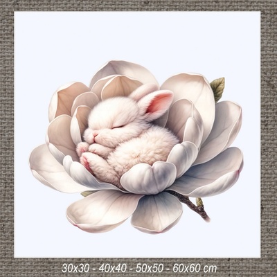 Obraz SPIACI ZAJAČIK f 40x40 cm