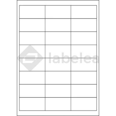 Labelea Samolepiace etikety 66x33,8 mm biele papierové, na hárku A4, pre laserovú a atramentovú tlač, Farba etikiet Biela, Počet hárkov v balení 1000 EPM066033W024J