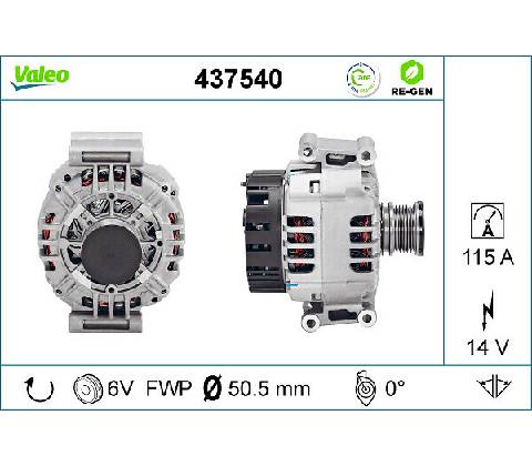 Alternátor VALEO 437540
