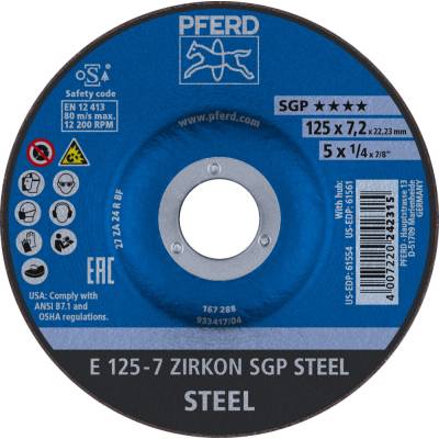 Pferd Brusný kotouč 125 x 7,2 x 22,23 mm 62212737