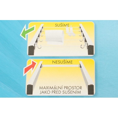 BENCO ALU balkónový sušák prádla posuvný délka 50cm 5 háčků – Hledejceny.cz