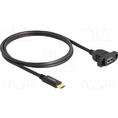 Delock 87826 USB 3.2 Gen 2 USB A zásuvka USB C vidlice 1m černý