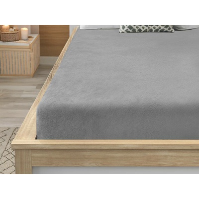 Textilomanie Prostěradlo mikroplyš soft světle šedé 90x200