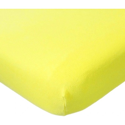Tibex prostěradlo jersey Deluxe citrónové 90x200
