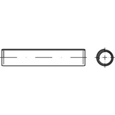 TOOLCRAFT TO-5439540 špirálové upínacie kolíky pružinová ocel 250 ks