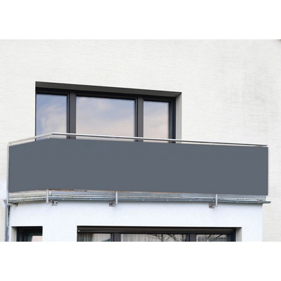 Maximex Černá plastová balkonová zástěna 500x85 cm