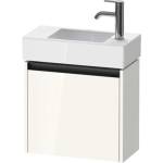 Duravit Ketho. 2 - Шкафче за умивалник 44x48x24 см, 1 врата, панти отдясно, лъскаво бяло K25072R22220000 (K25072R22220000)