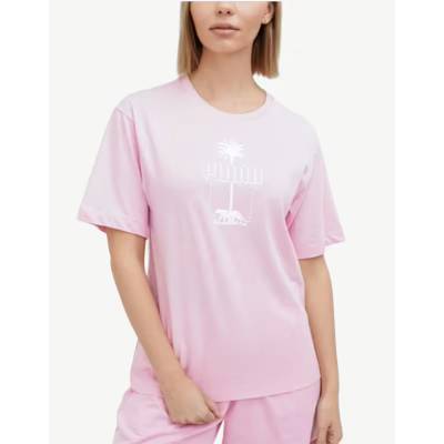 PUMA Ess Palm Resort Graphic Tee Pink