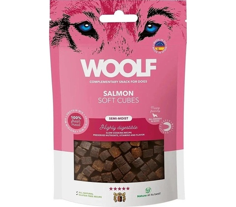 Woolf Soft Cubes Salmon 100 g