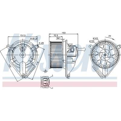 Vnitřní ventilátor NISSENS 87095