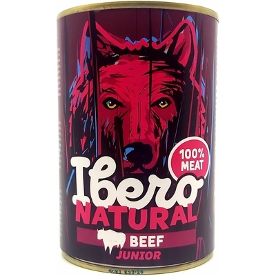 Ibero Natural Adult dog Junior beef 400 g