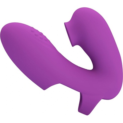 Pretty love athena finger vibrator with clitoris stimulator purple