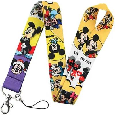 Šňůrka na krk Unique s karabinkou Mickey Minnie Love