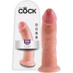 King Cock 9 - реалистично дилдо с вендуза - 23см - телесен цвят