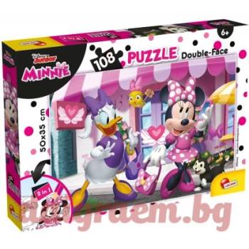 Lisciani Пъзел lisciani 47970 - 108 части - Мини Маус, двулицев пъзел (li47970)