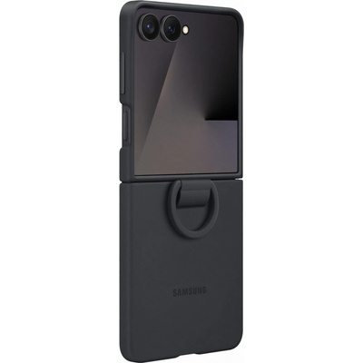 Samsung Silikonový kryt s držiakom na prst Flip7 Black EF-PF766TBEGWW