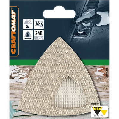 Craftomat Brusná mřížka, 93 × 93 mm, zrnitost: 240, 5 ks 260925B715