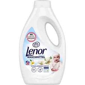 Lenor Sensitive течен перилен препарат 20 дози немски