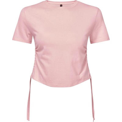 TriDri Crop top s nastavitelným bočním zřasením Černá