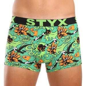 Styx Мъжки боксерки Styx art спортна гума надразмер тропик Styx | Mnogotsveten | МЪЖЕ | 4XL