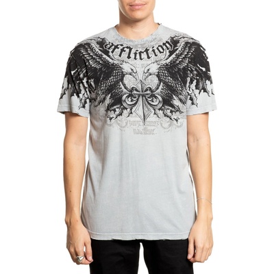 AFFLICTION Мъжка тениска affliction - homage - silver - a27158-svlv