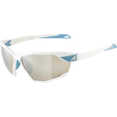Alpina Слънчеви очила Alpina Twist Six Q Mirror S3 Cycling glasses - White Matt / Quattroflex Silver Mirror - размер One Size (205-4849-0211)
