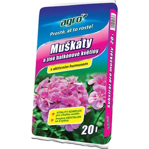 AGRO Субстрат за здравец и други балконски цветя 20 л (00014a)