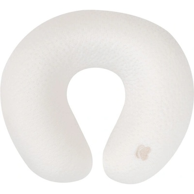 KikkaBoo Cestovný vankúšik z pamäťovej peny Airknit White