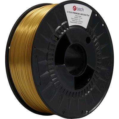 C-Tech 3DF-P-SPLA1.75-BRASS 3D филамент, ПРЕМИУМ ЛИНИЯ, Silk PLA, месинг, 1, 75 мм, 1 кг (3DF-P-SPLA1.75-BRASS)