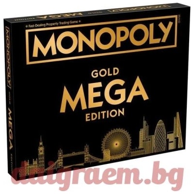 Winning Moves Настолна игра Монополи Мега Gold издание (WM02108)