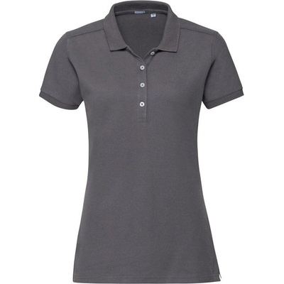 Russell 566F Dámske elastické piqué polo sivá Convoy