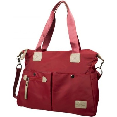 Veľká Elegantná kabelka cez rameno dariya 40x30x16cm červená