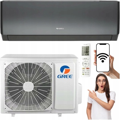 GREE Pular PRO DARK 3,5kW 40m2 WiFi s ohřevem