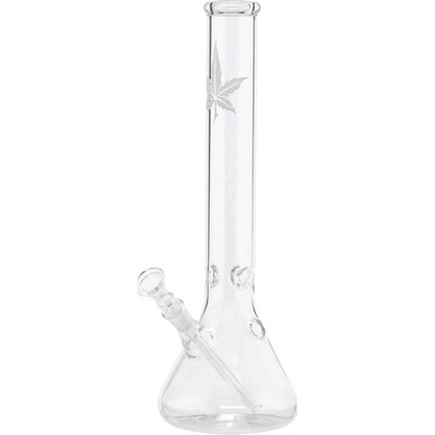 Beaker Sand Leaf Skleněný bong 35 cm – Zboží Dáma