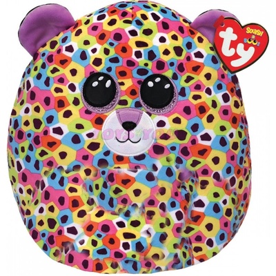 Ty Squish a Boos Giselle duhový leopard s rohem 30 cm