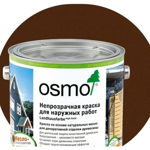 Osmo Country Colour 2607 Dark Brown - Цветно плътно финошно масло 0.75л (4169)