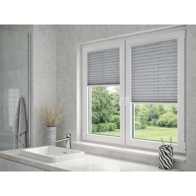 Zebra-shop Plissé Lux Dolomit Šedý melír PD307 53 x 80-110 cm