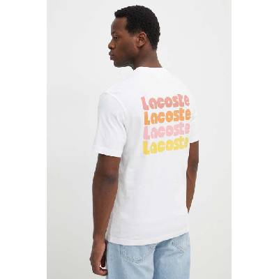 Lacoste Памучна тениска Lacoste в бяло с принт (TH7544)