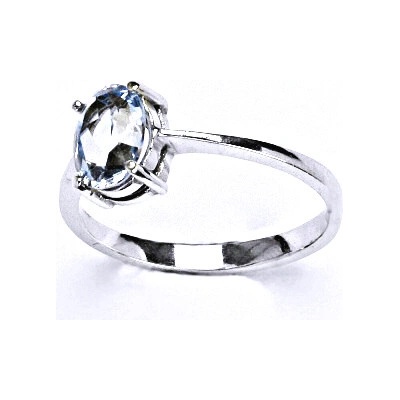 Čištín Stříbrný se syntetickým akvamarínem T 1245