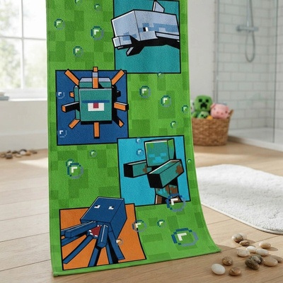 Carbotex osuška Minecraft Fight and Survive 70 x 140 cm