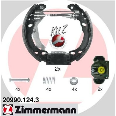 ZIMMERMANN Sada brzdových čeľustí 209901243