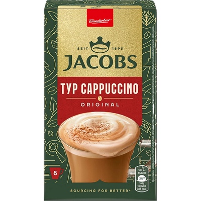 Jacobs Douwe Egberts Cappuccino instantná káva 8 x 11,6 g