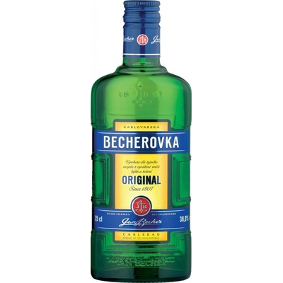 Jan Becher Becherovka 38% 0,35 l (čistá fľaša)