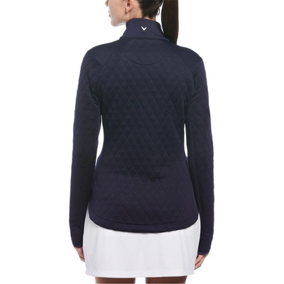 Callaway Блуза с яка Callaway Women's Long-Sleeve Performance Quilted Polo Shirt - Peacoat